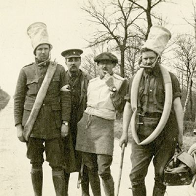 Waldo Peirce, il primo a destra, 1915-1916 circa