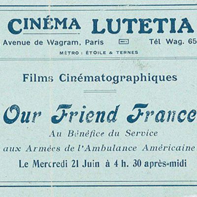 Cinema Lutetia, Parigi, proiezione di Our Friend France.